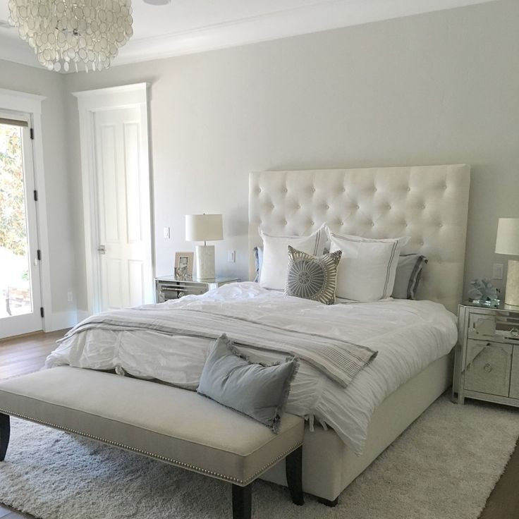 Gray Paint For Bedroom
 Paint color is Silver Drop from Behr Beautiful light warm