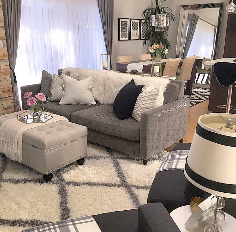 Gray Sofa Living Room Decor
 pinterest ↠ unplannedmix