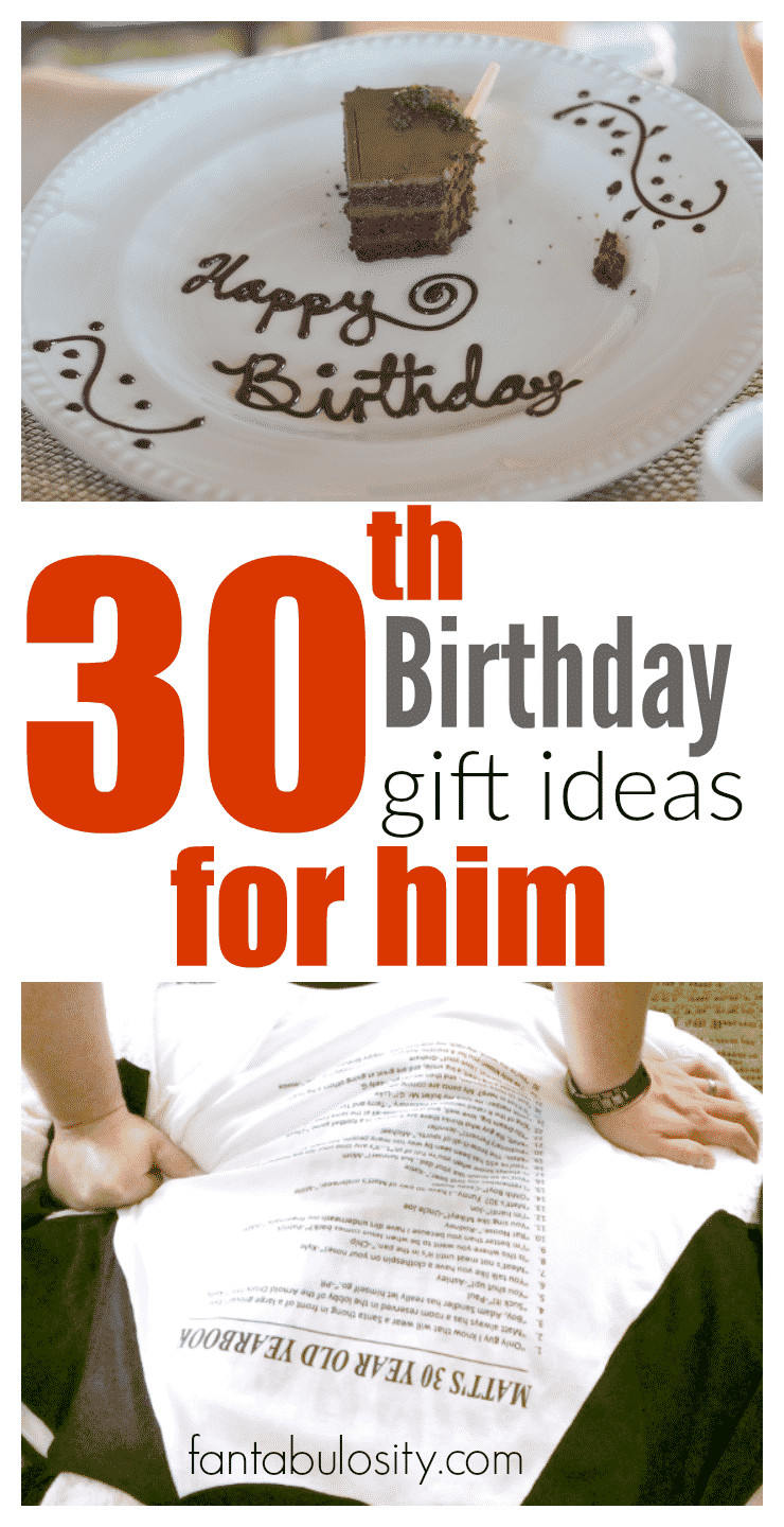 Great Birthday Gifts For Husband
 30th Birthday Gift Ideas for Him Fantabulosity
