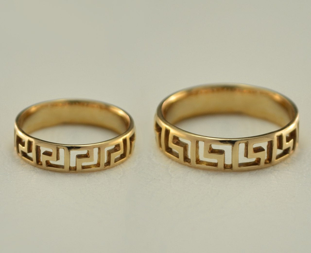 Greek Wedding Rings
 Couples wedding rings Greek wedding bands by WeddingRingsStore
