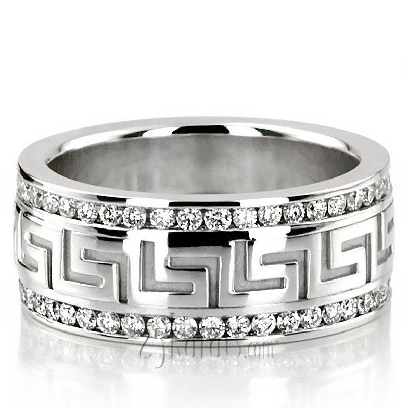 Greek Wedding Rings
 Greek Key Diamond Wedding Ring DW 14K Gold