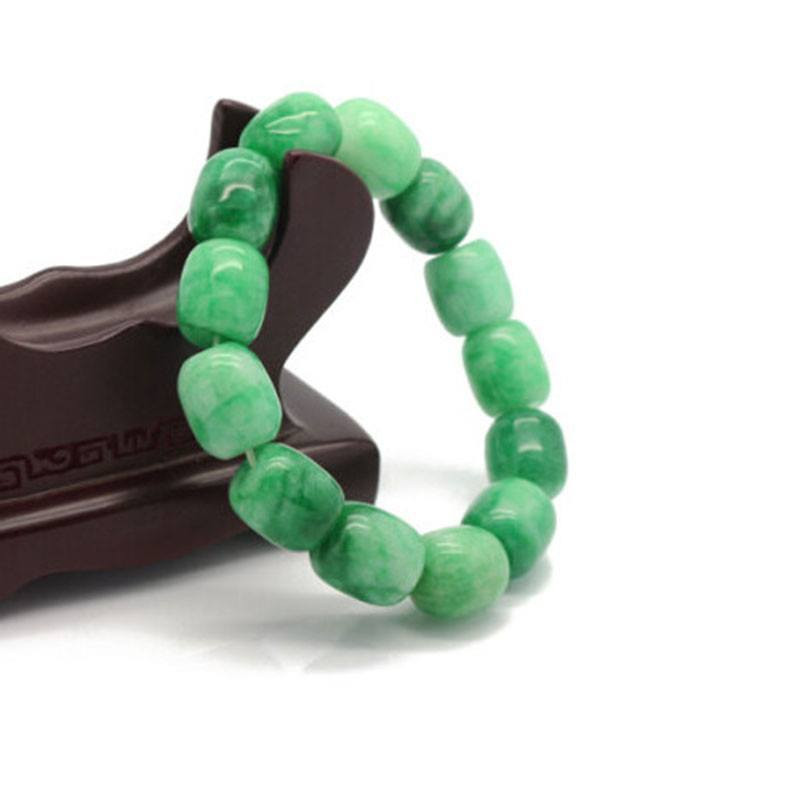 Green Jade Bracelet
 Natural Green Jade Bracelet AtPerrys