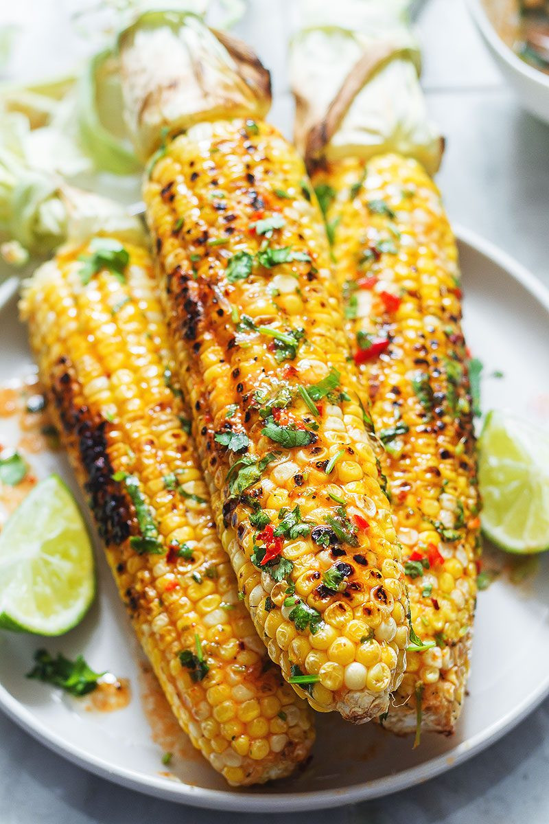 Grill Corn On Cob
 Grilled Corn on the Cob Recipe with Chili Lime Butter