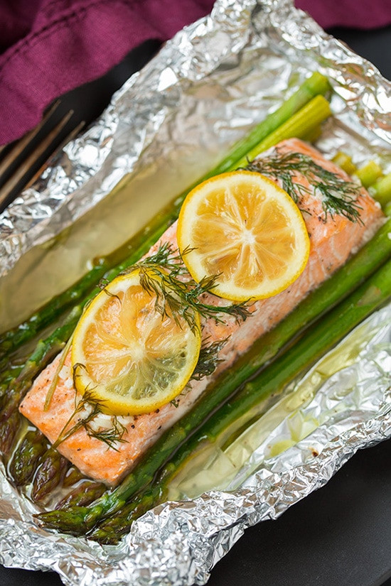 Grilled Asparagus In Foil
 Salmon and Asparagus in Foil Cooking Classy