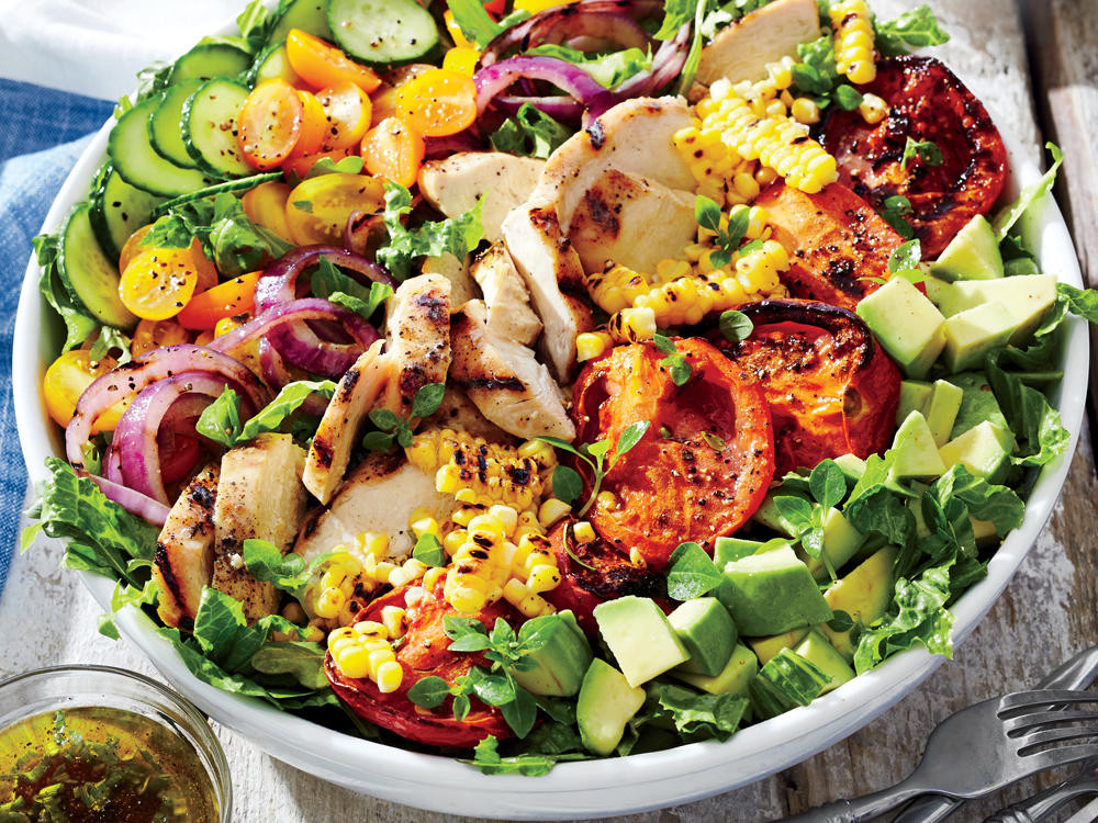 Grilled Chicken Salad Recipe
 Grilled Chicken and Ve able Summer Salad Recipe
