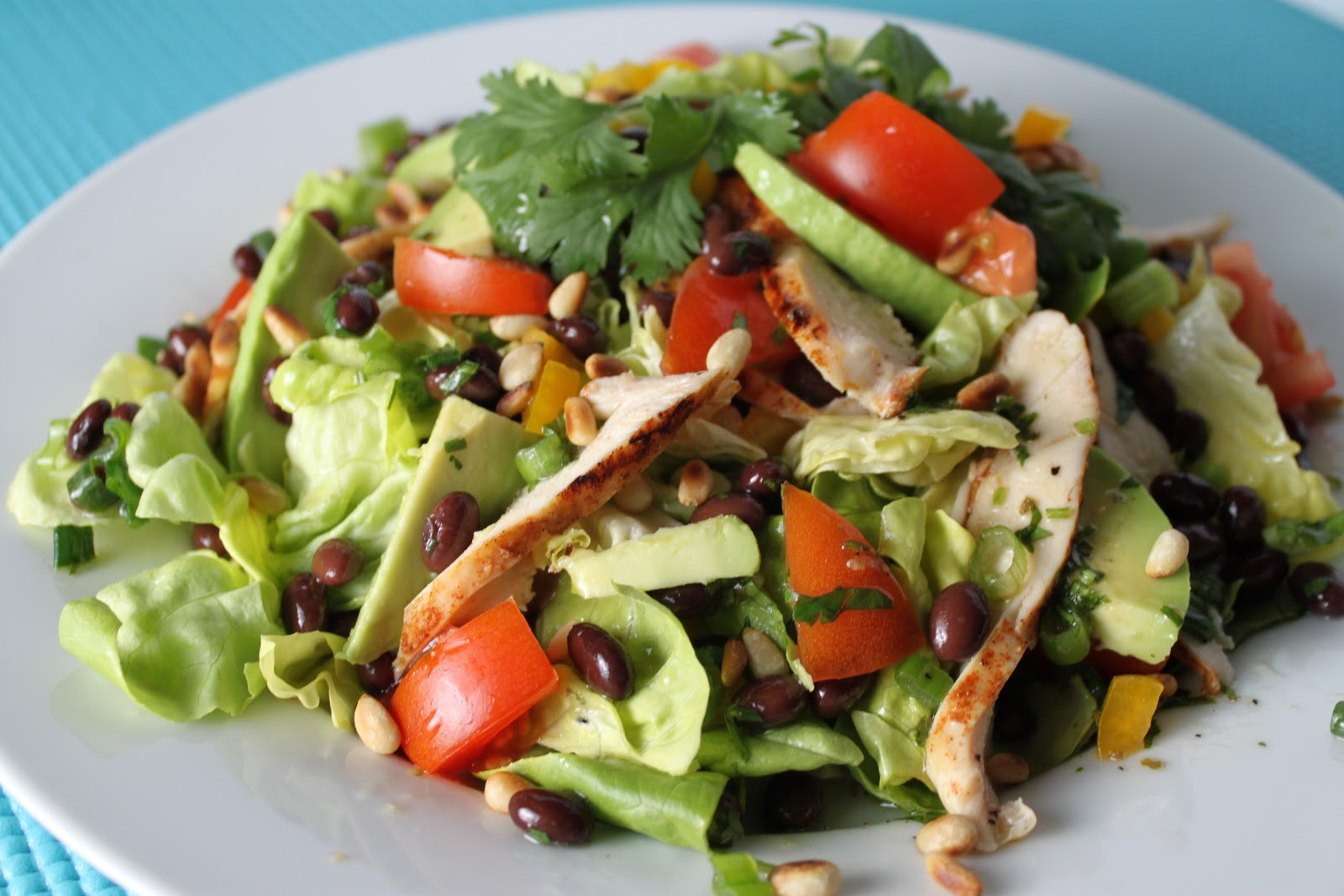 Grilled Chicken Salad Recipe
 Southwestern Grilled Chicken Salad with Tomato and Black