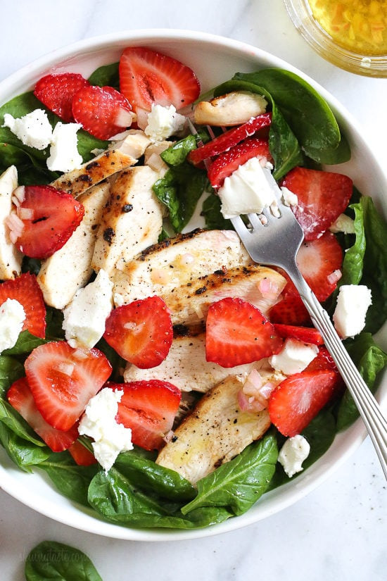 Grilled Chicken Salad Recipe
 Grilled Chicken Salad with Strawberries and Spinach Recipe
