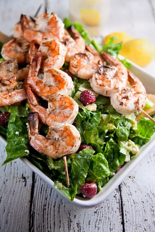 Grilled Shrimp Salad
 Summer Salad with Grilled Shrimp