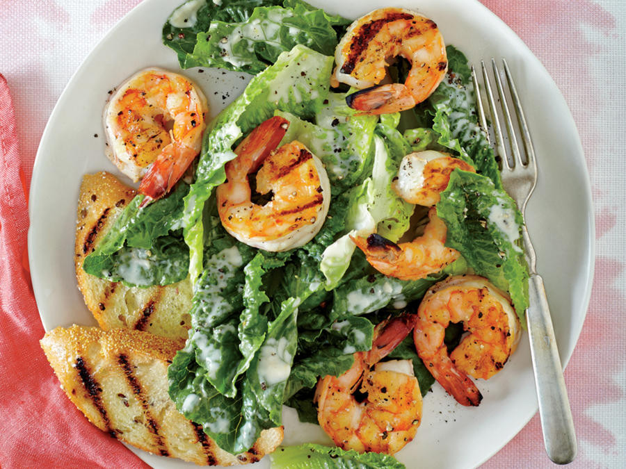 Grilled Shrimp Salad
 Grilled Shrimp Caesar Salad Recipe