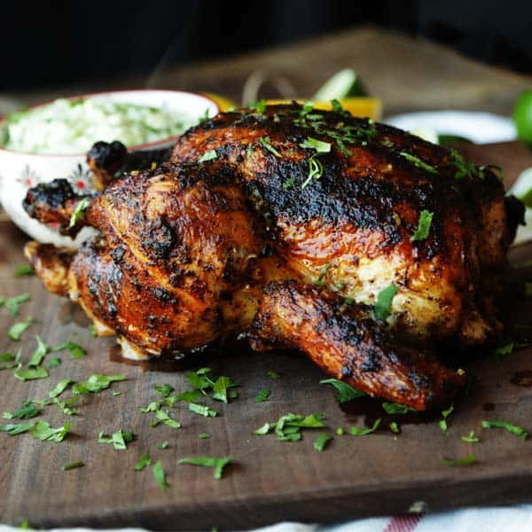 Grilled Whole Chicken Recipes
 Whole Grilled Chicken with Citrus Butter