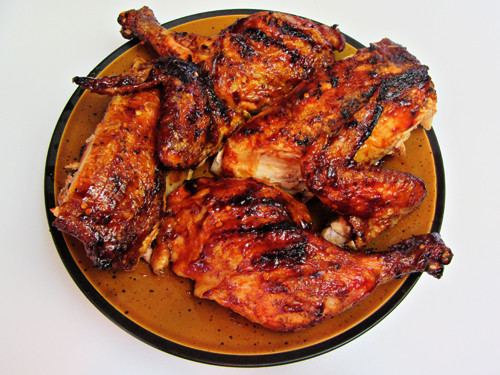 Grilled Whole Chicken Recipes
 Grilled Butterflied Whole Chicken with Barbecue Sauce