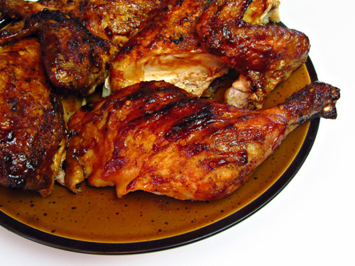 Grilled Whole Chicken Recipes
 Grilled Butterflied Whole Chicken with Barbecue Sauce