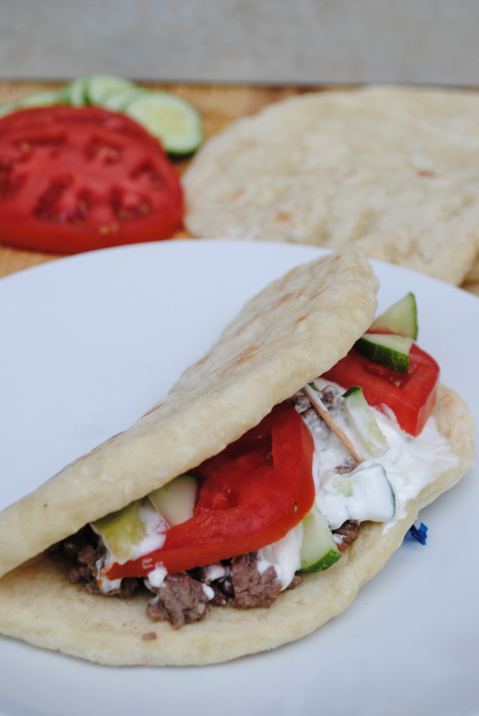 Ground Lamb Gyros
 Simple ground beef gyros Eat Well Spend Smart