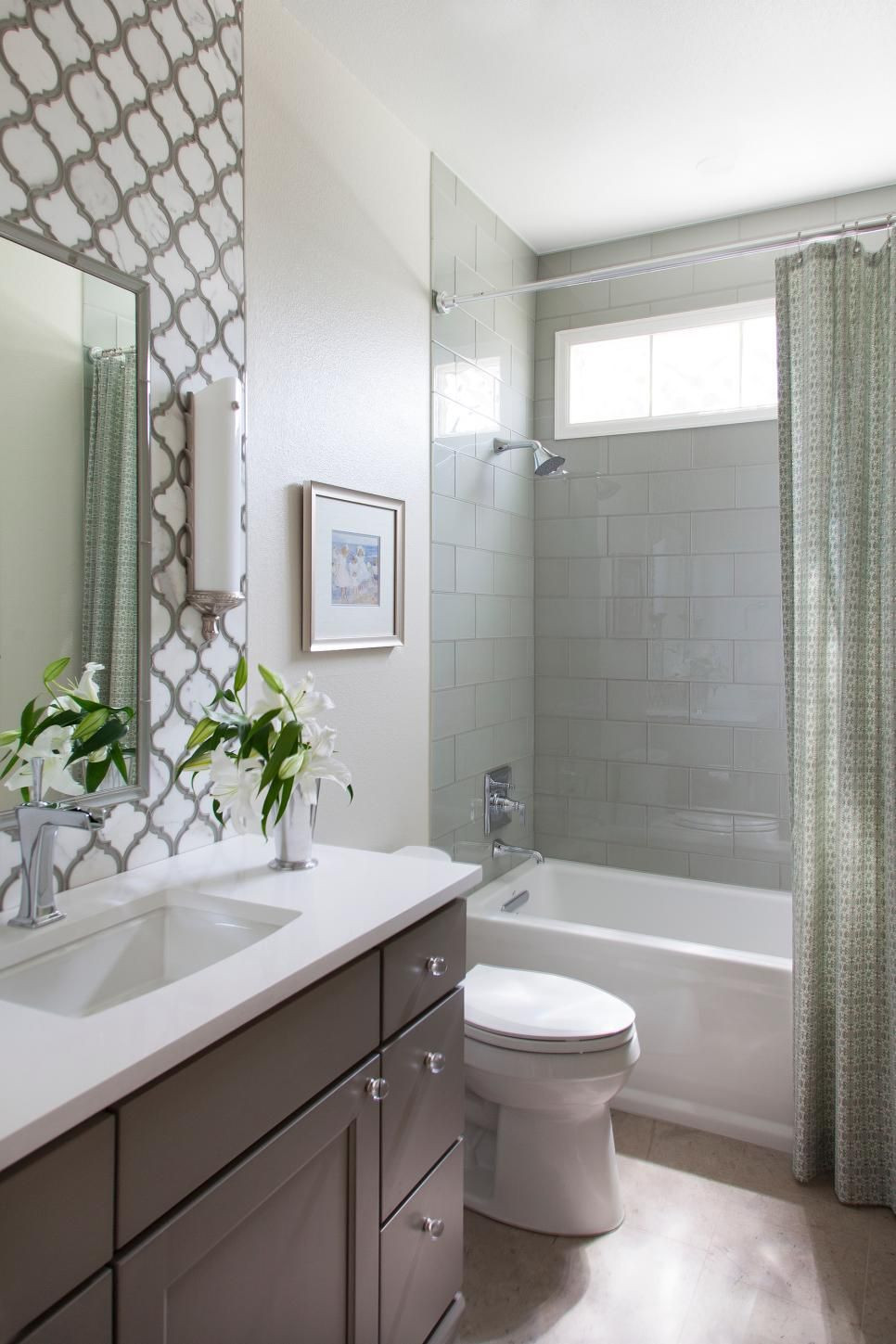 Guest Bathroom Remodeling
 This small guest bathroom packs in a lot of style with a