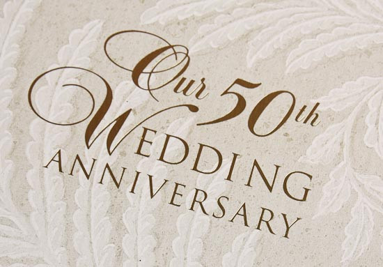 Guest Book For 50th Wedding Anniversary
 "Our 50th Wedding Anniversary" Guest Book Anniversary