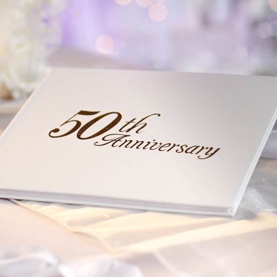 Guest Book For 50th Wedding Anniversary
 "50th Anniversary" Guest Registry Book Anniversary