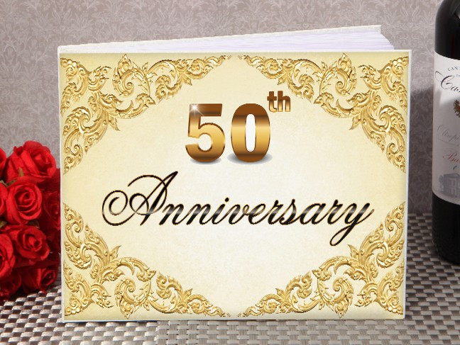 Guest Book For 50th Wedding Anniversary
 50th Anniversary guest book