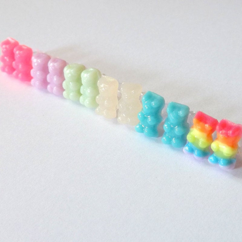 Gummy Bear Earrings
 Gummy Bear Earrings Hypoallergenic Nylon by