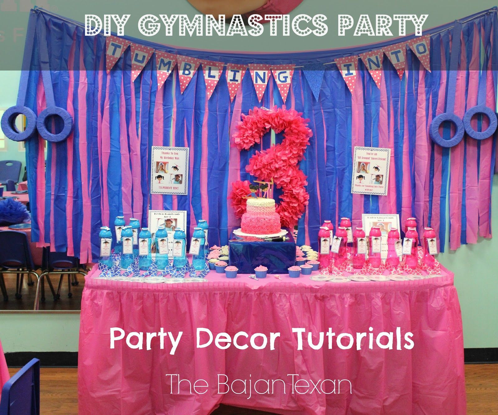 Gymnastics Birthday Party Decorations
 DIY Birthday Party at The Little Gym