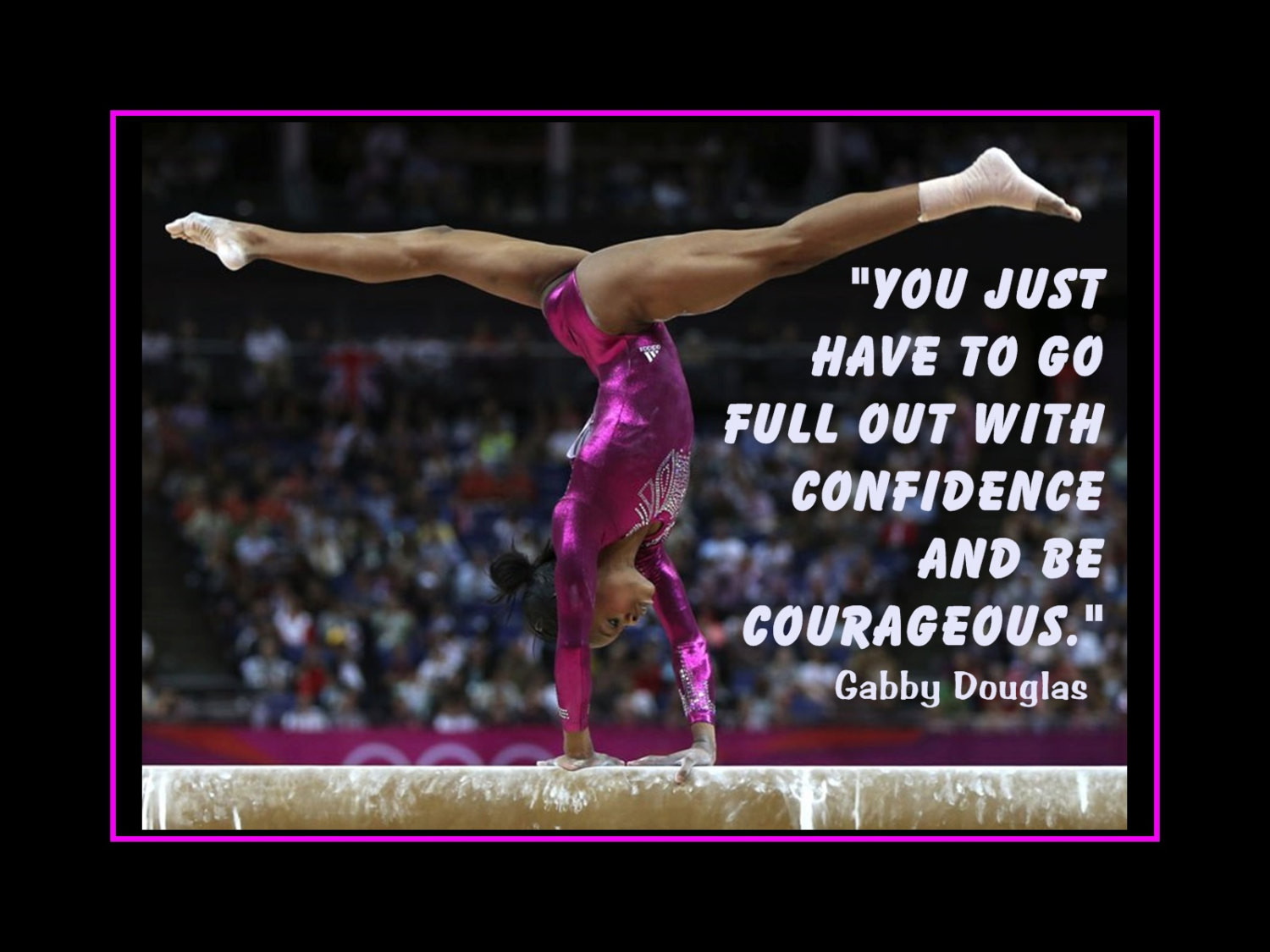 Gymnastics Motivational Quotes
 Inspirational Gymnastics Quotes Gabby Douglas QuotesGram