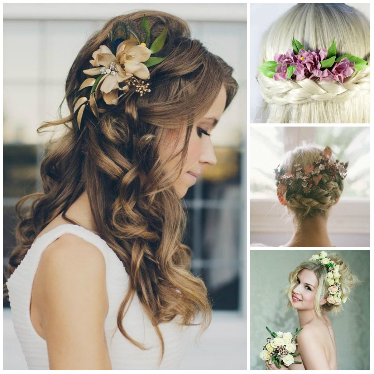 Hair Flowers For Wedding
 Wedding hairstyles with flowers