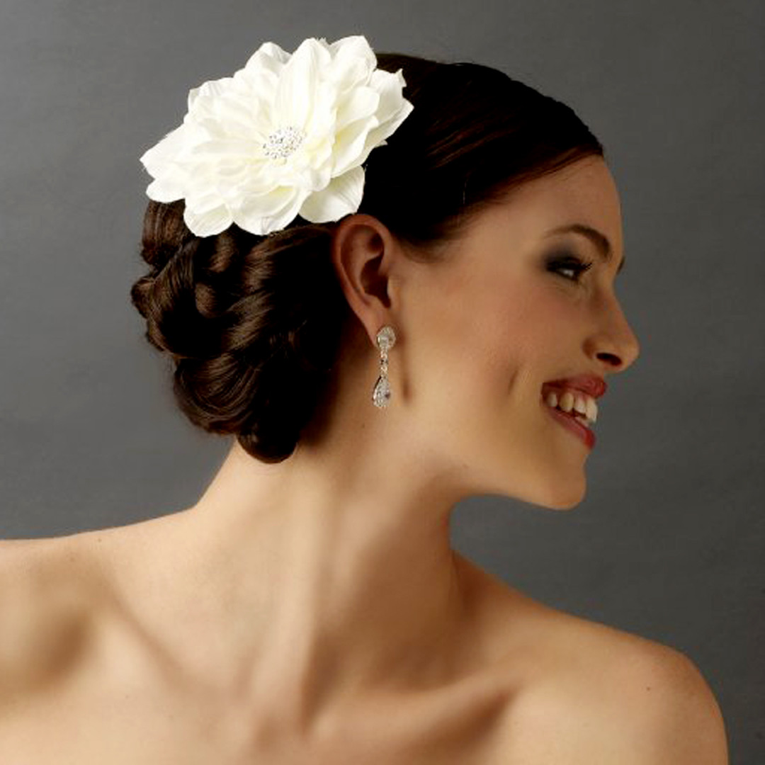 Hair Flowers For Wedding
 hydrangea bridal hair flower