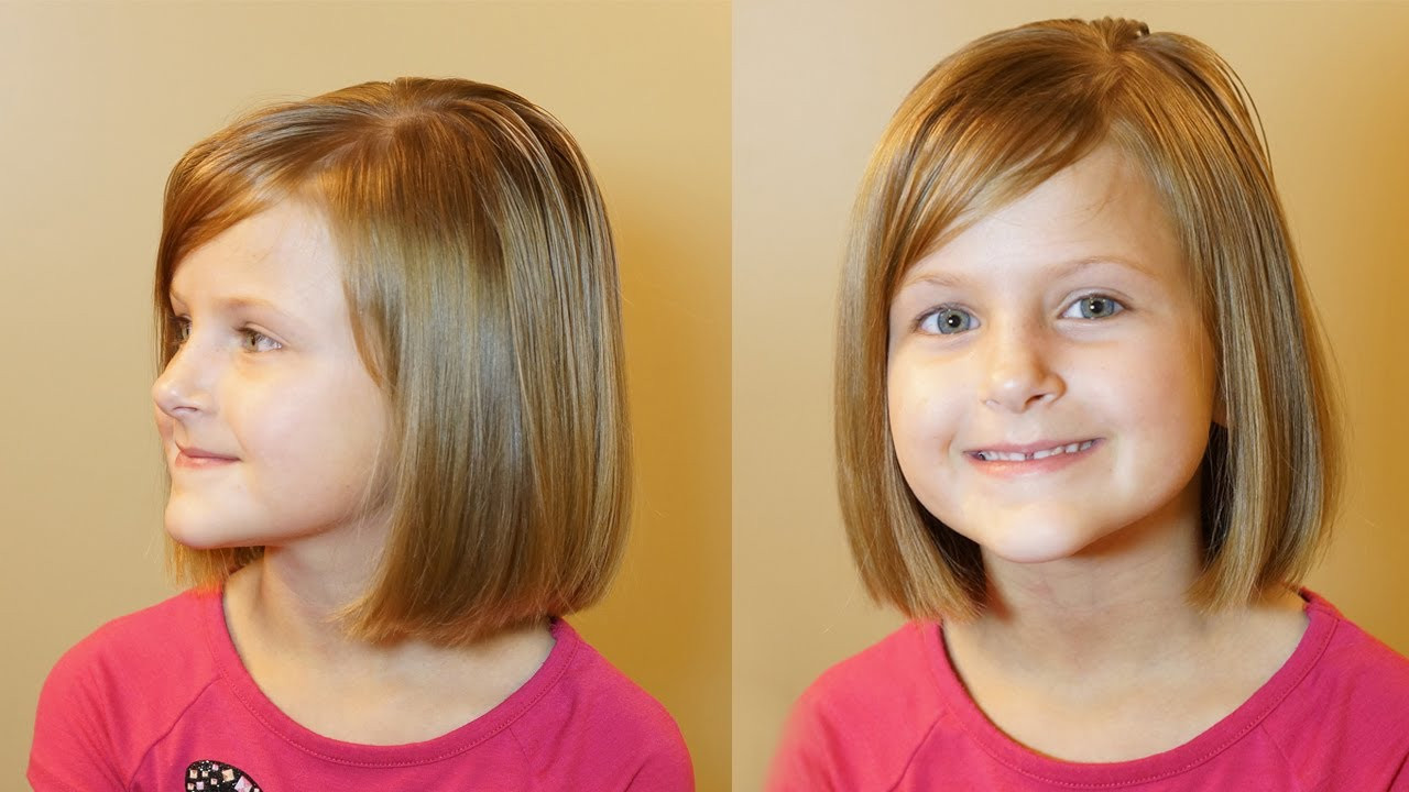 Hairstyles For 10 Yr Old Girls
 How to do a Bob Cut Short Hair Tutorial Girls
