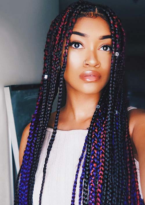 Hairstyles For Box Braids
 35 Awesome Box Braids Hairstyles You Simply Must Try
