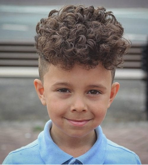Hairstyles For Boys With Curly Hair
 50 Cute Toddler Boy Haircuts Your Kids will Love