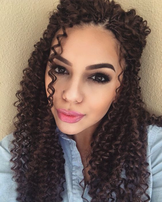 Hairstyles For Crochet Braids
 Natural looking crochet braids Freetress Ringlet Wand Curl