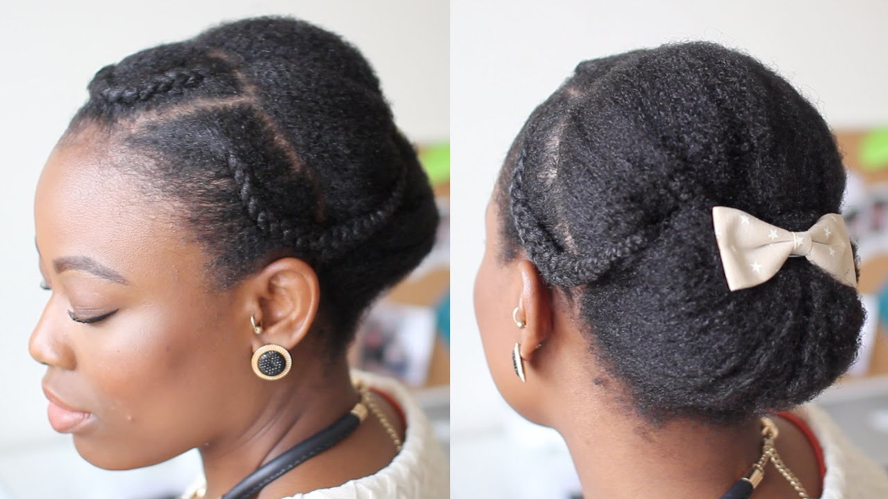 Hairstyles For Natural
 Elegant updo for natural hair