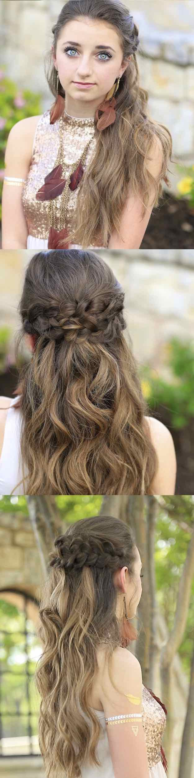 Hairstyles For Prom Half Up Half Down
 25 Easy Half Up Half Down Hairstyle Tutorials For Prom