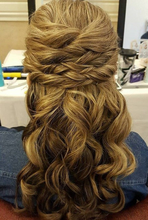 Half Up Wedding Hairstyles Medium Length Hair
 Half Up Half Down Wedding Hairstyles – 50 Stylish Ideas