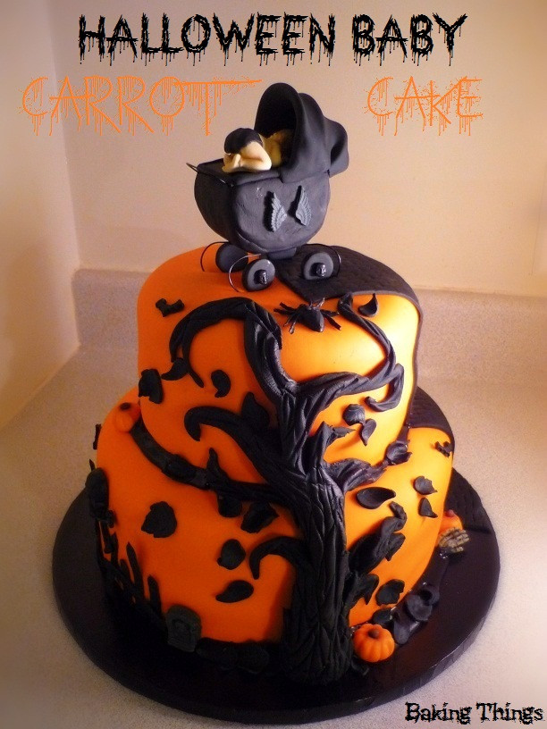 Halloween Baby Shower Cakes
 gothic baby cake