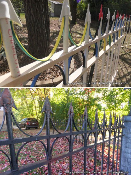 Halloween Fence Diy
 Tutorial Wrought Iron Cemetery Fence stolloween