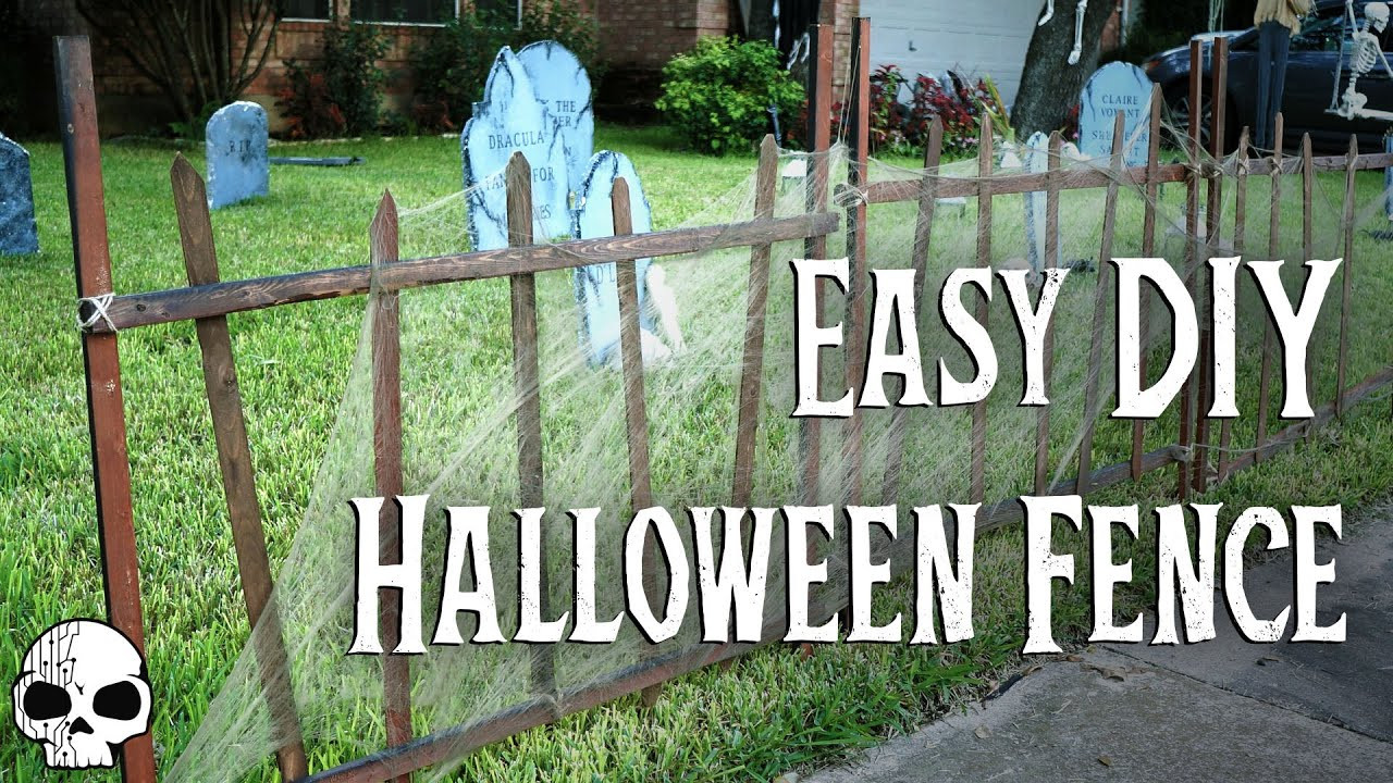 Halloween Fence Diy
 DIY Halloween Props SUPER EASY Cemetery Fence