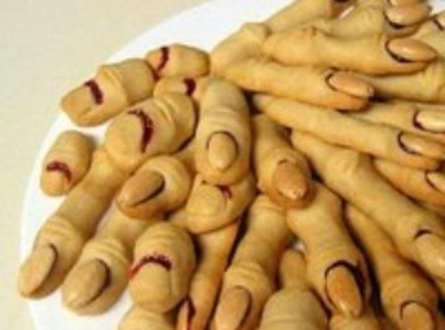 Halloween Finger Cookies
 WITCH FINGER COOKIES for Halloween Recipe