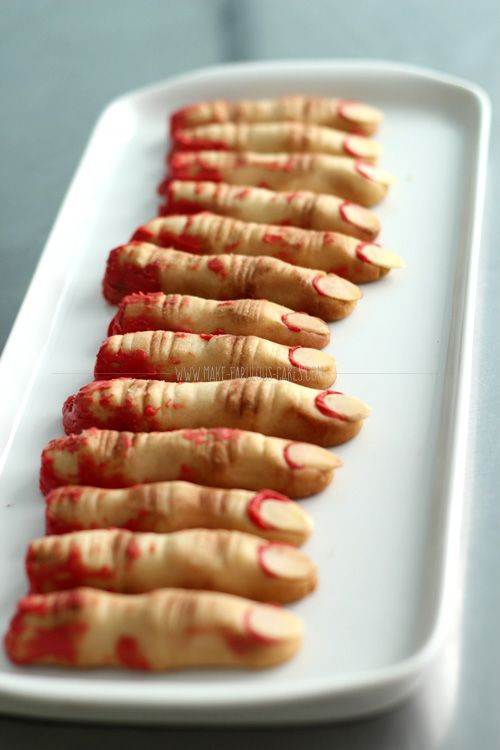 Halloween Finger Cookies
 Zombie Finger Cookies Veille de la toussaint