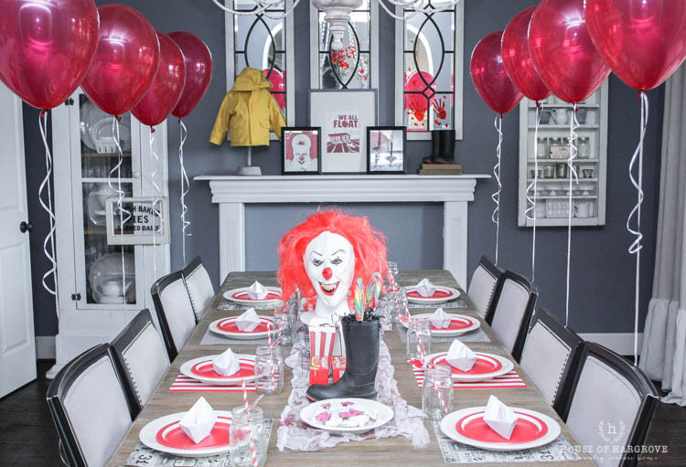 Halloween Movie Party Ideas
 IT Movie Halloween Party Scary IT clown carnival decor