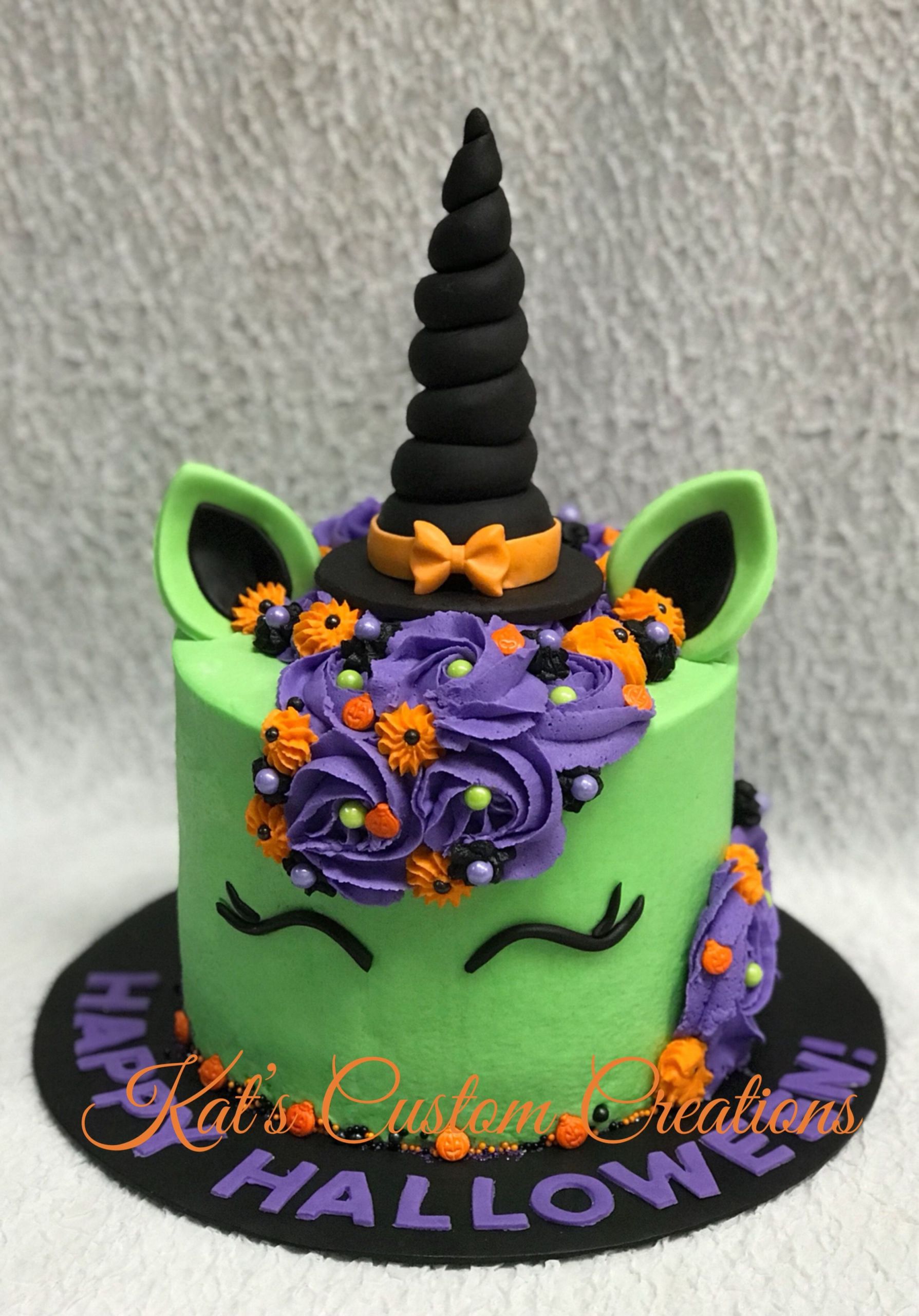 Halloween Party Cake Ideas
 Unicorn Witch Halloween Cake in 2019