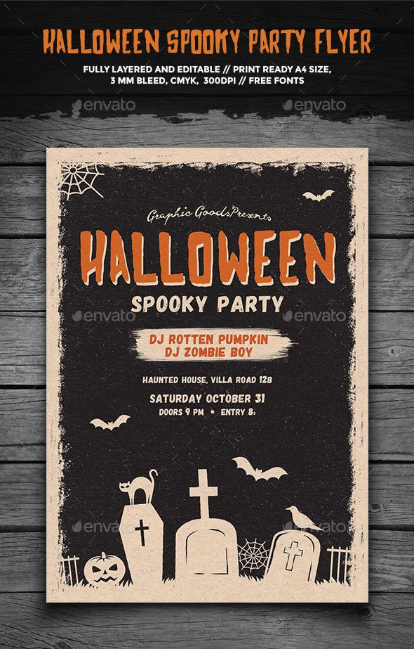 Halloween Party Flyer Ideas
 Pin by best Graphic Design on Halloween Flyer Templates in