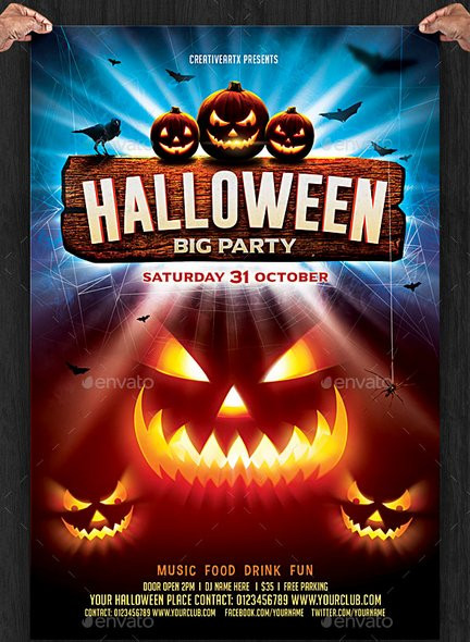 Halloween Party Flyer Ideas
 20 Halloween Party Flyer Templates 2016