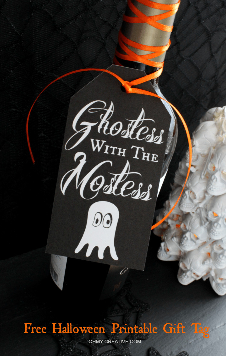 Halloween Party Hostess Gift Ideas
 Free Halloween Printable Gift Tag Oh My Creative