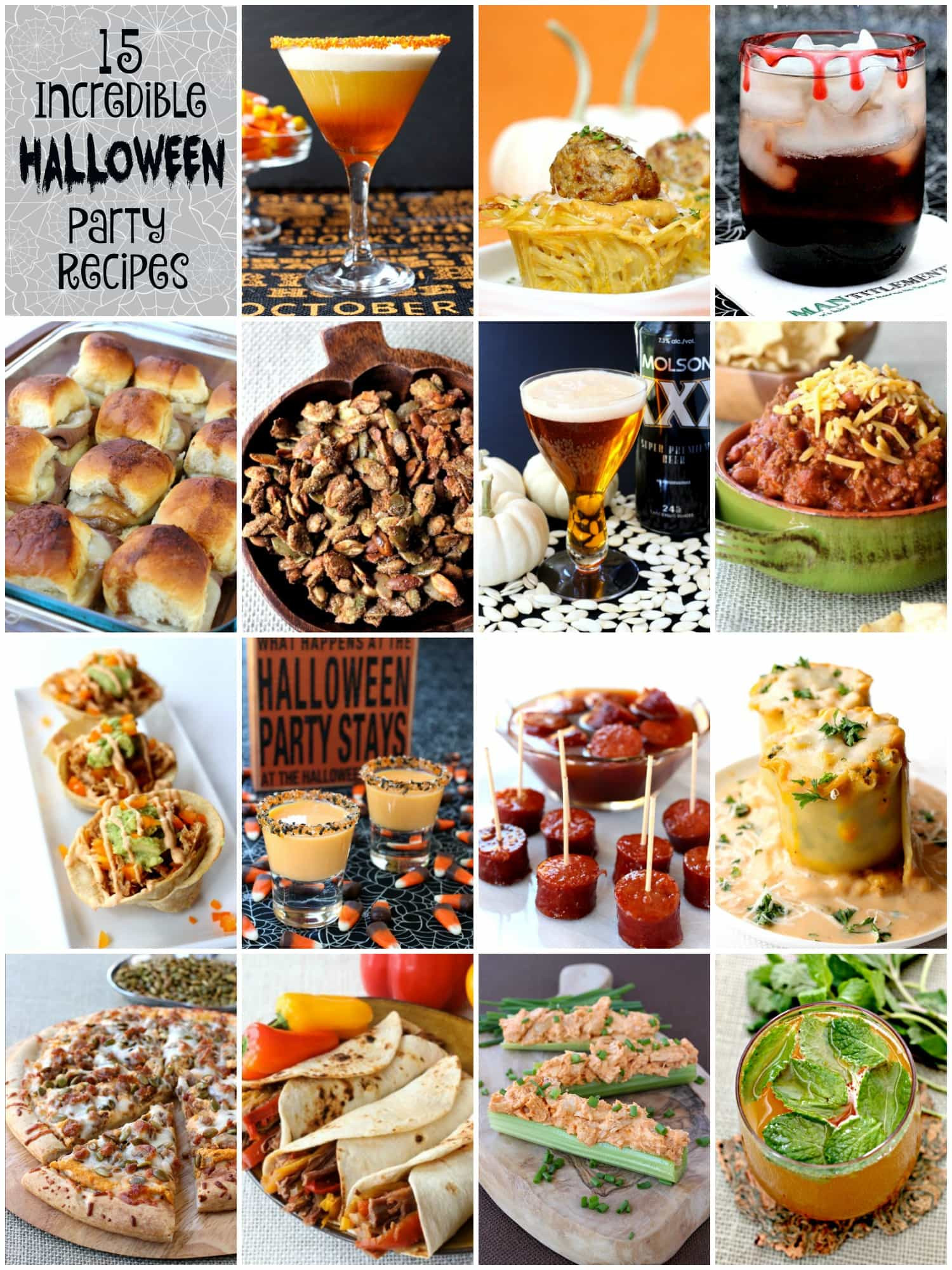 Halloween Party Recipe Ideas
 15 Incredible Halloween Party Recipes Mantitlement