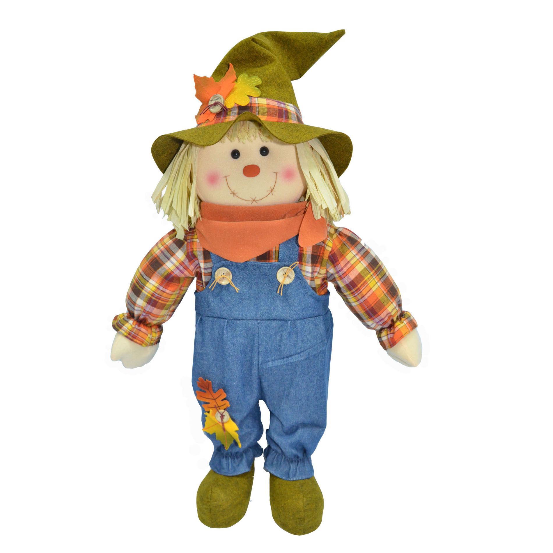 Halloween Porch Greeters
 Be Thankful 25" Harvest Porch Greeter Scarecrow Boy