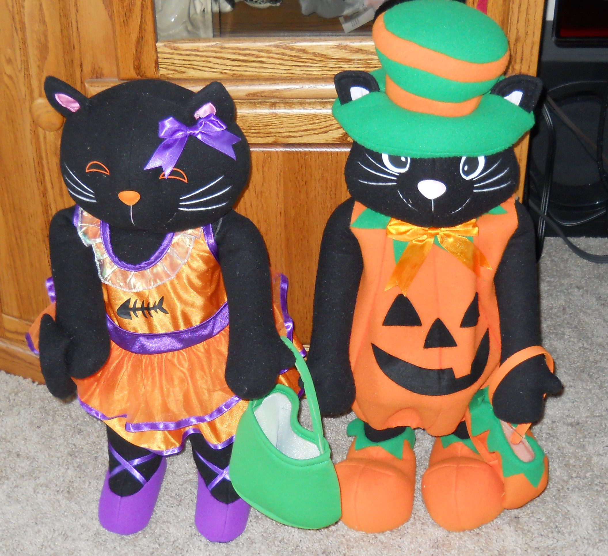 Halloween Porch Greeters
 Halloween Cat Porch Greeters from K Mart