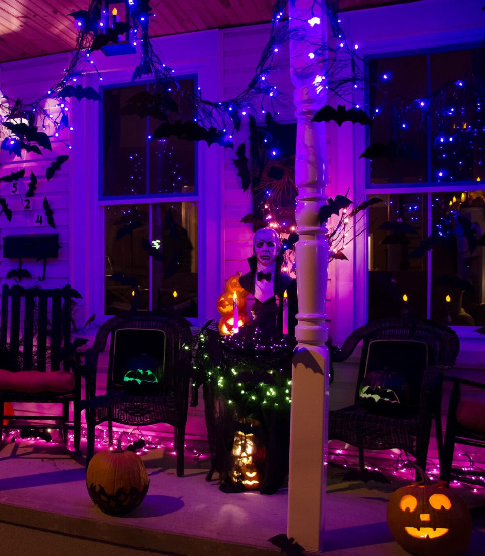 Halloween Porch Lights
 51 Spooky DIY Halloween Front Porch Decorating Ideas This