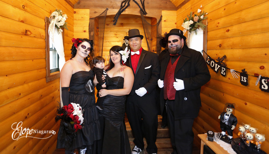 Halloween Wedding Vows
 Halloween Themed Wedding Ceremony Elope Niagara Niagara