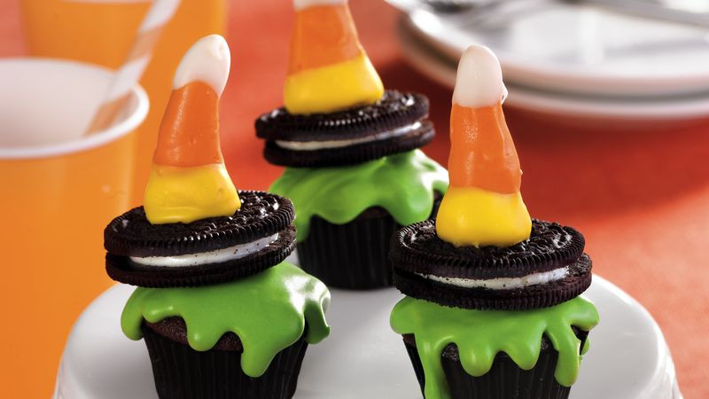 Halloween Witch Cupcakes
 Wicked Witch Halloween Cupcakes recipe from Betty Crocker