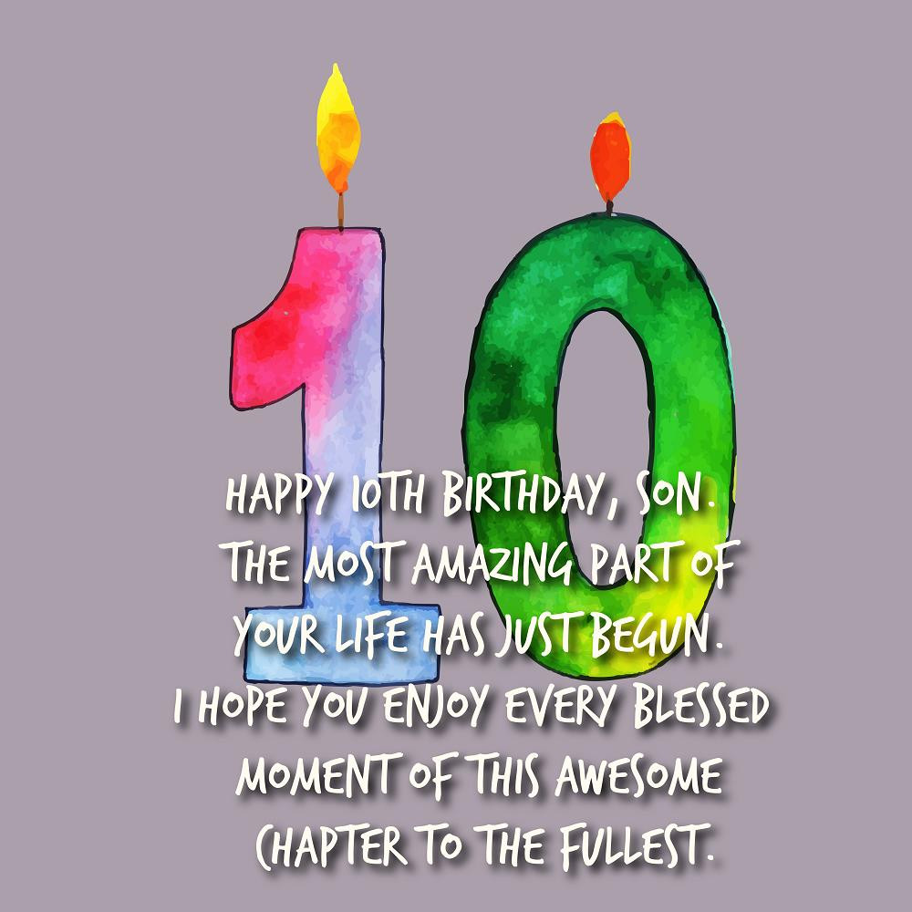 Happy 10th Birthday Wishes
 Cute Birthday Messages for 10 years old – Top Happy